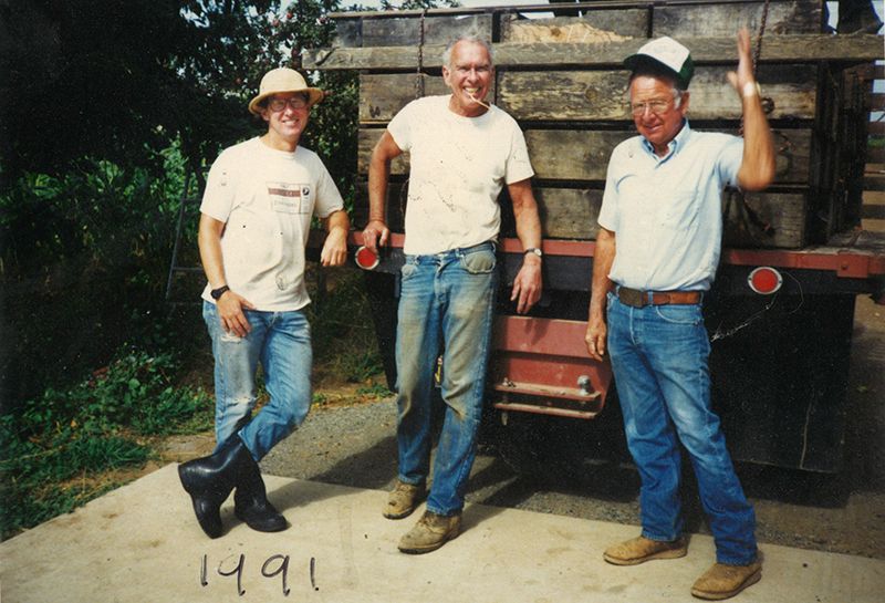 Doug Nalle, a Dry Creek Valley neighbor, and Howard Henderlong 